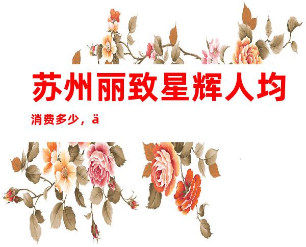 苏州丽致星辉人均消费多少,丽致星辉有没有畅饮活动?