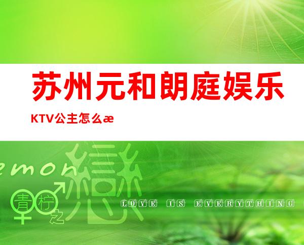 苏州元和朗庭娱乐KTV公主怎么样,包厢酒水消费价格表。