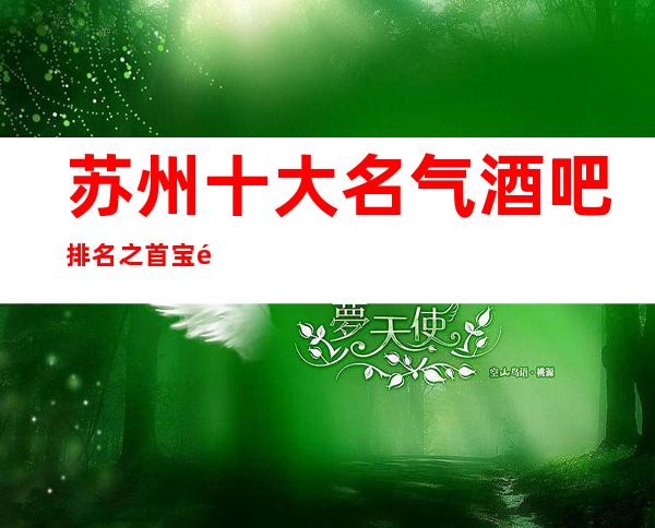 苏州十大名气酒吧排名之首宝马至尊酒吧档次也不赖