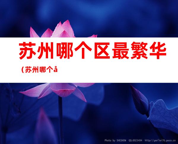 苏州哪个区最繁华（苏州哪个区经济最发达）