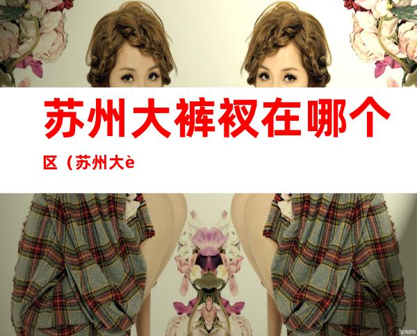 苏州大裤衩在哪个区(苏州大裤衩在哪个区域)