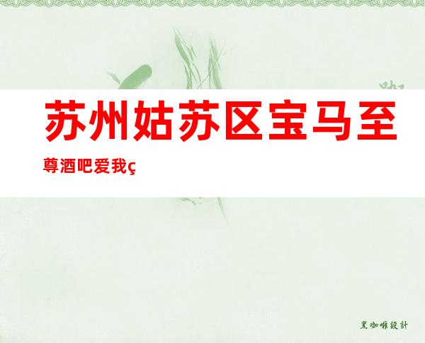 苏州姑苏区宝马至尊酒吧爱我的人和我爱的人值得预订