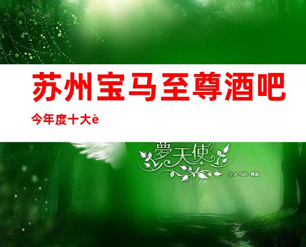 苏州宝马至尊酒吧今年度十大苏州酒吧盘点这里好耍