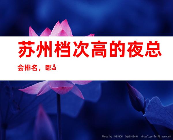 苏州档次高的夜总会排名,哪家适合商务接待