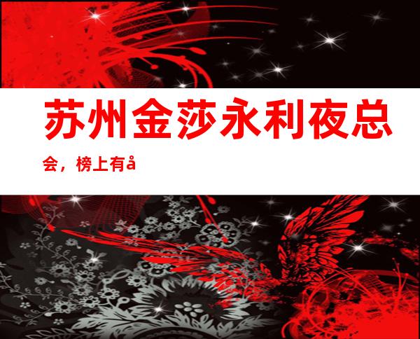 苏州金莎永利夜总会，榜上有名的商务KTV优势他都俱全