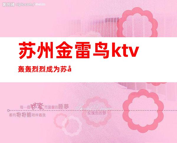 苏州金雷鸟ktv轰轰烈烈成为苏州十大夜总会排行榜前十名