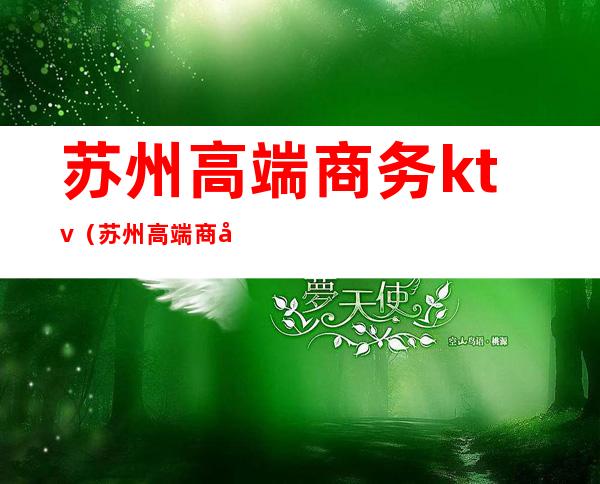 苏州高端商务ktv(苏州高端商务预约)