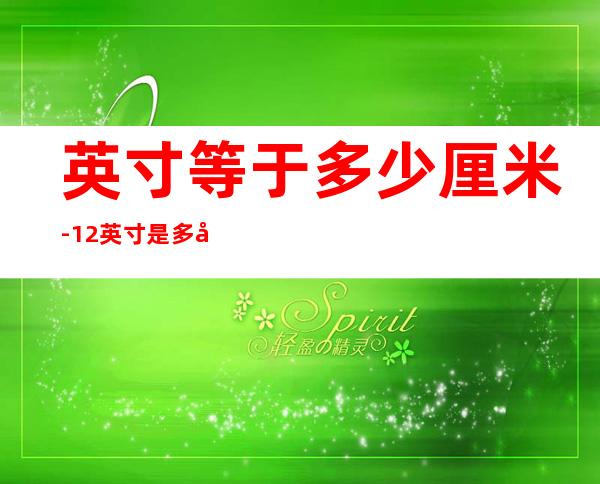 英寸等于多少厘米-12英寸是多少厘米?