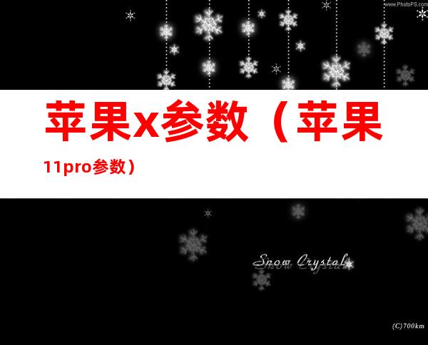 苹果x参数（苹果11pro参数）