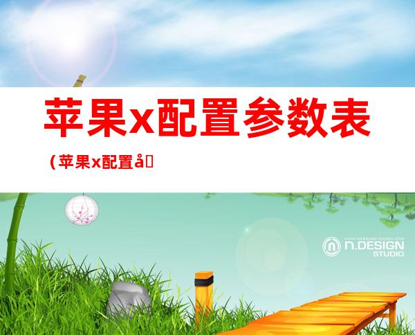 苹果x配置参数表(苹果x配置参数表电池)