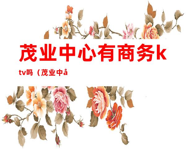 茂业中心有商务ktv吗(茂业中心有商务ktv吗多少钱)