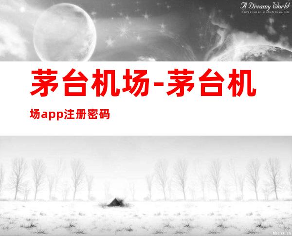 茅台机场-茅台机场app注册密码