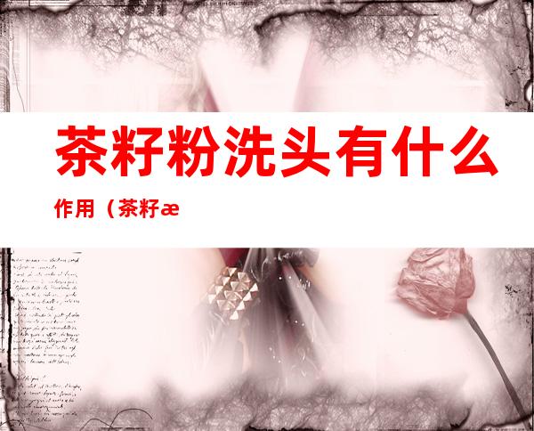 茶籽粉洗头有什么作用(茶籽洗头有什么作用与功效)