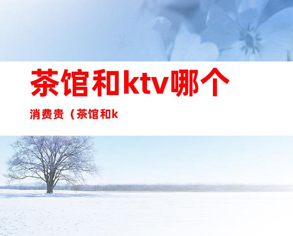 茶馆和ktv哪个消费贵(茶馆和ktv哪个消费贵一点)