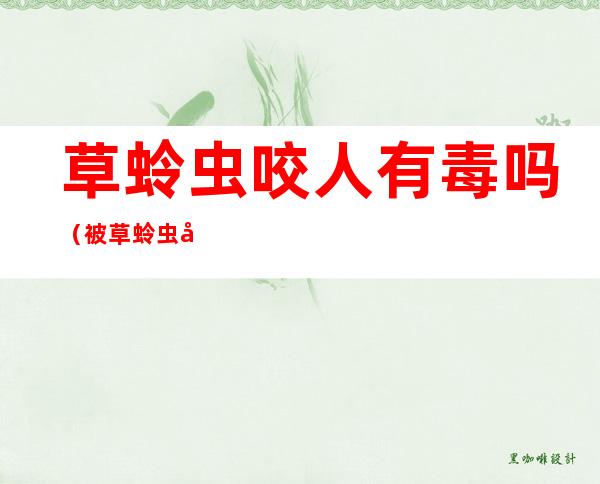草蛉虫咬人有毒吗(被草蛉虫咬了有毒吗)