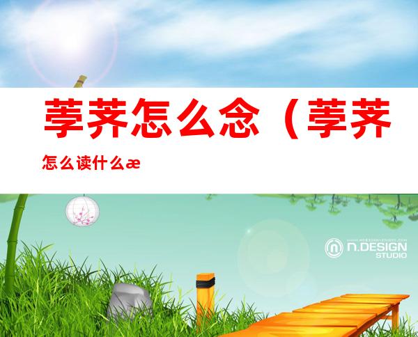 荸荠怎么念（荸荠怎么读什么意思）