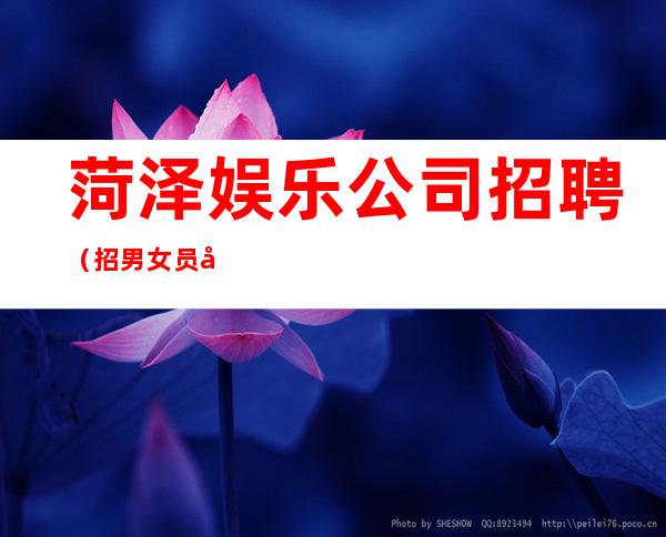 菏泽娱乐公司招聘(招男女员工特)-高待遇好