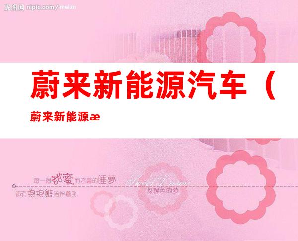 蔚来新能源汽车（蔚来新能源汽车2022款最新款价格）