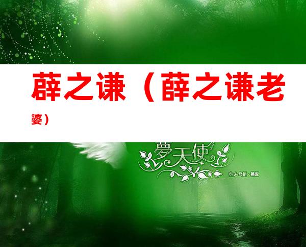 薜之谦(薛之谦老婆)