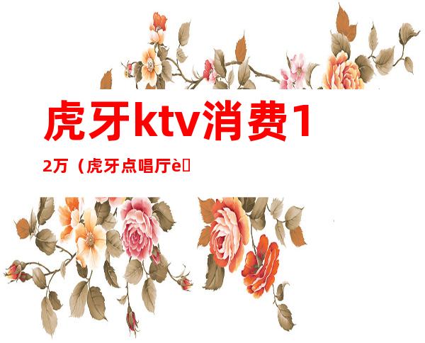 虎牙ktv消费12万(虎牙点唱厅能挣多少钱)