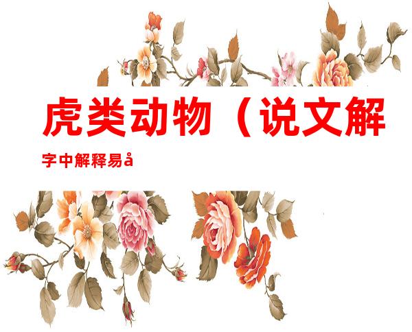 虎类动物(说文解字中解释易字是壁虎类动物)