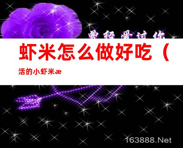 虾米怎么做好吃(活的小虾米怎么做好吃)