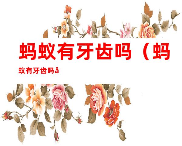 蚂蚁有牙齿吗(蚂蚁有牙齿吗图片大全)