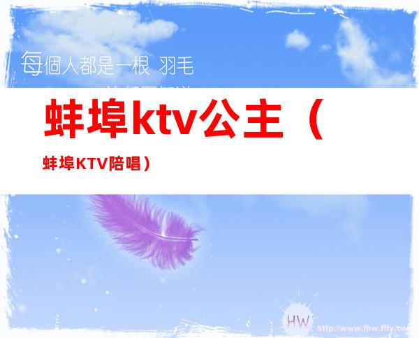 蚌埠ktv公主(蚌埠KTV陪唱)