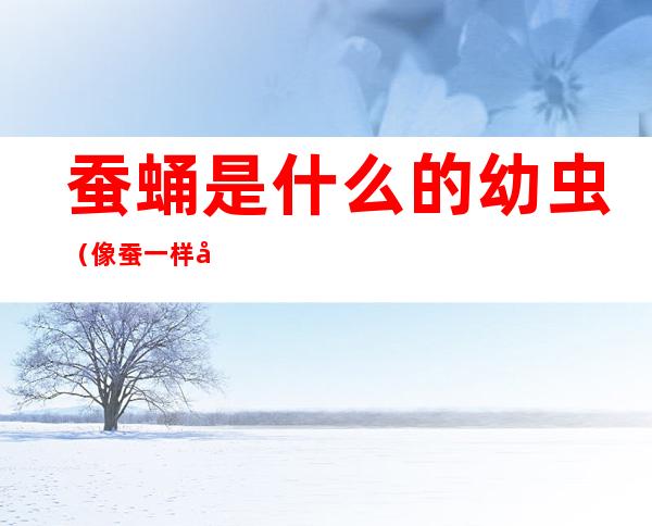 蚕蛹是什么的幼虫（像蚕一样出现蛹的昆虫有哪些）