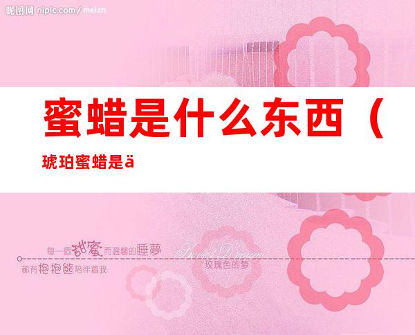 蜜蜡是什么东西（琥珀蜜蜡是什么东西）
