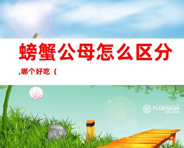 螃蟹公母怎么区分,哪个好吃（螃蟹公与母哪个好吃）