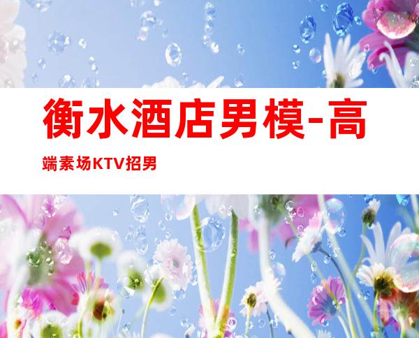 衡水酒店男.模-高端素场KTV招男.模-11OO-15OO高端场