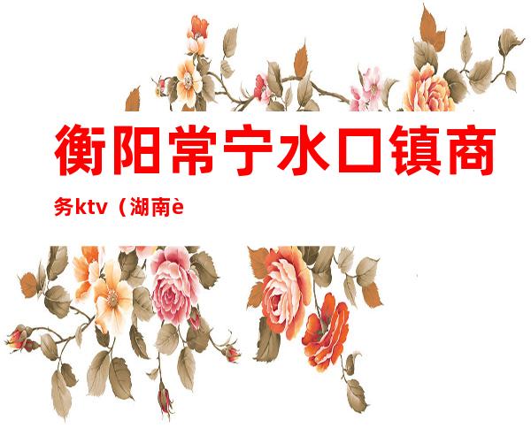 衡阳常宁水口镇商务ktv(湖南衡阳常宁水口山镇)