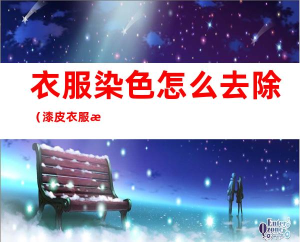 衣服染色怎么去除(漆皮衣服染色怎么去除)