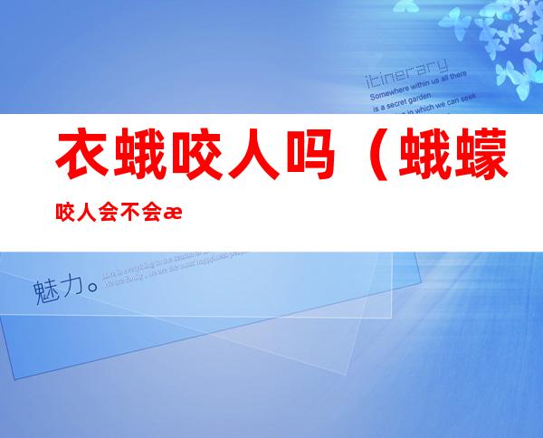 衣蛾咬人吗(蛾蠓咬人会不会感染)