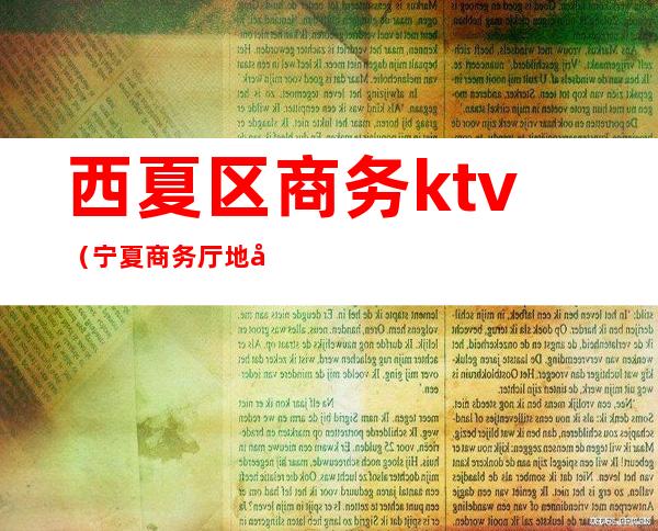 西夏区商务ktv(宁夏商务厅地址)