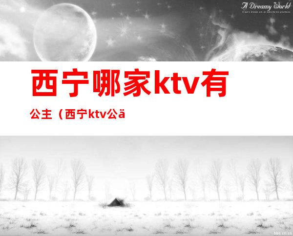 西宁哪家ktv有公主(西宁ktv公主多少钱)