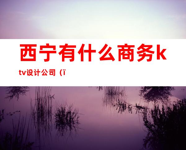 西宁有什么商务ktv设计公司()