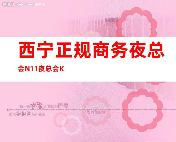 西宁正规商务夜总会N11夜总会KTV招聘员工兼职无押金