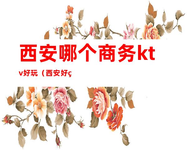 西安哪个商务ktv好玩(西安好玩的ktv)