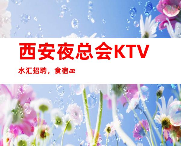 西安夜总会KTV/水汇招聘 ,食宿无忧,无费用无压力,轻松赚