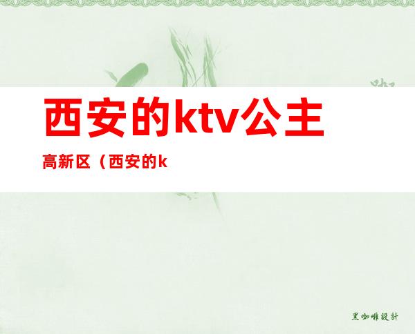 西安的ktv公主高新区(西安的ktv公主高新区店)