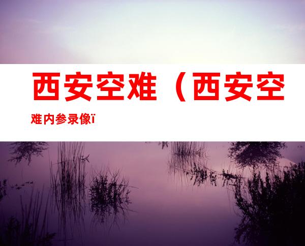西安空难(西安空难内参录像)