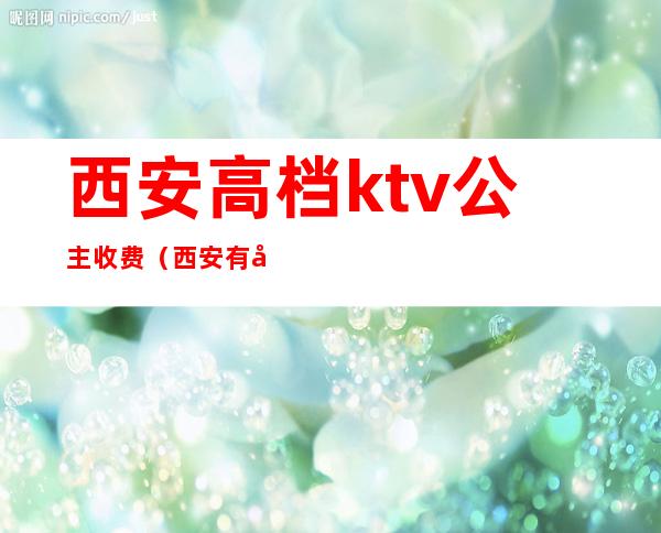 西安高档ktv公主收费(西安有公主的ktv哪里好)