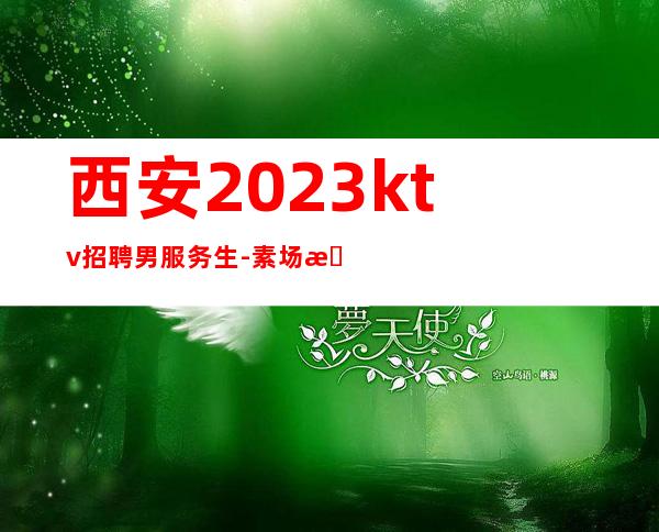 西安2023ktv招聘男服务生-素场无任务