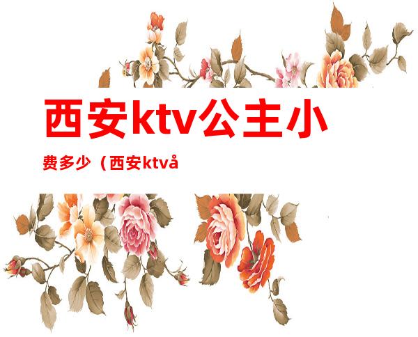 西安ktv公主小费多少(西安ktv公主小费多少钱)
