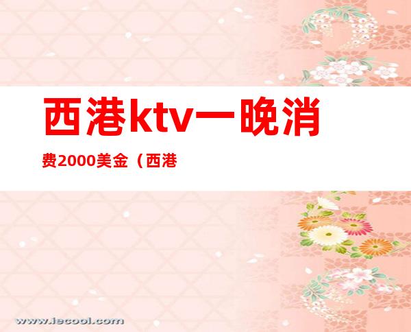 西港ktv一晚消费2000美金(西港ktv招聘)
