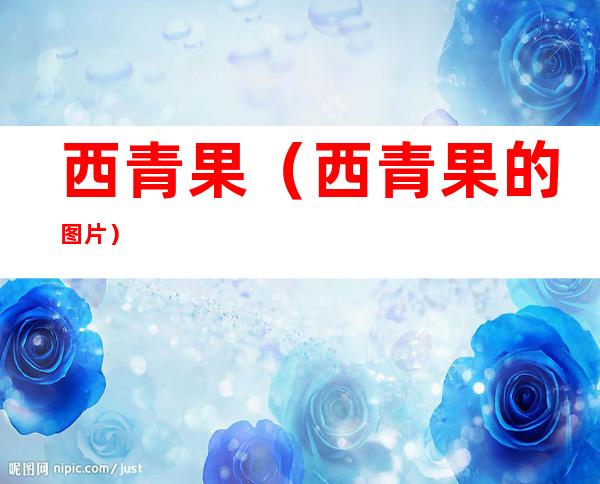 西青果(西青果的图片)