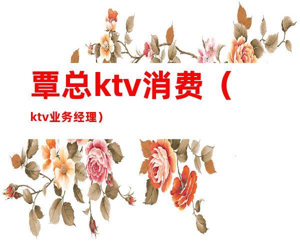 覃总ktv消费(ktv业务经理)
