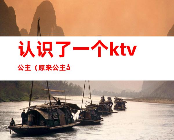 认识了一个ktv公主(原来公主在ktv)